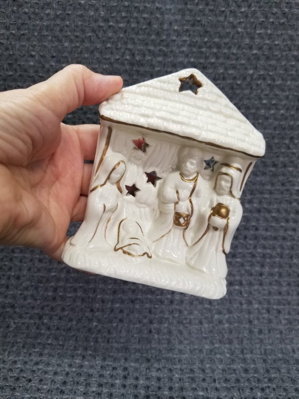 Nativity Tea Light Candle Holder